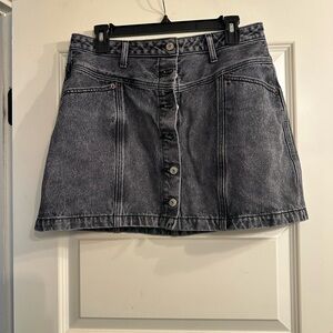 Abercrombie & Fitch Stylish Gray Denim Skirt- 31 (12)